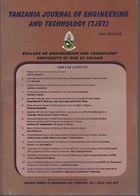Tanzania Journal Of Engineering And Technology